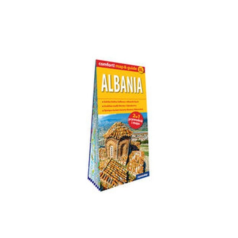 ALBANIA LAMINOWANY MAPGUIDE 2W1: PRZEWODNIK I MAPA