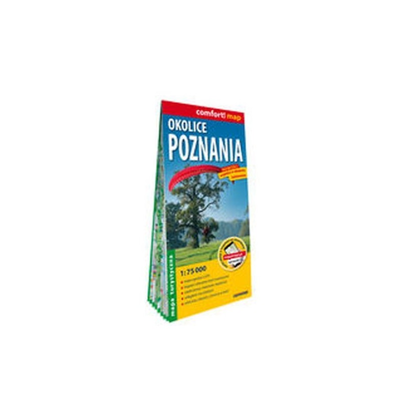 OKOLICE POZNANIA LAMINOWANA MAPA TURYSTYCZNA 1:75 000