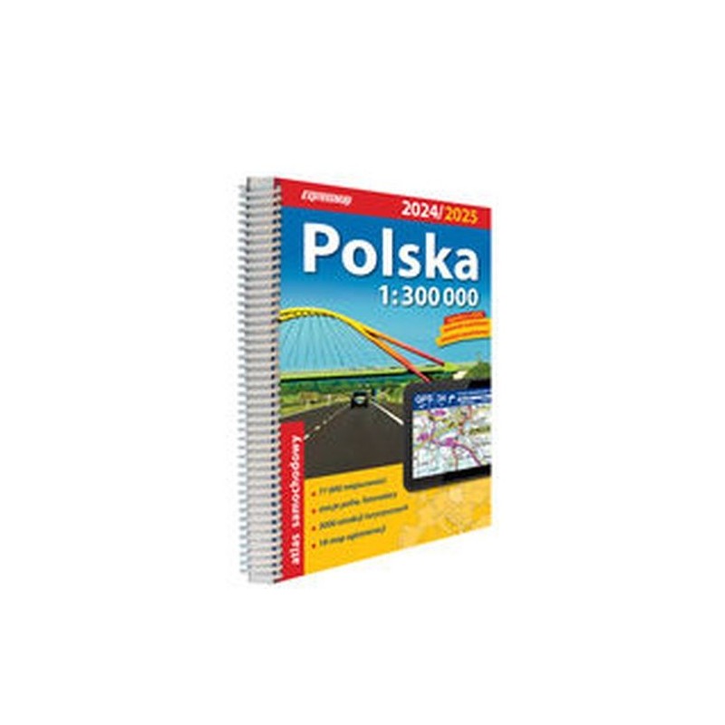 POLSKA ATLAS SAMOCHODOWY 1:300 000