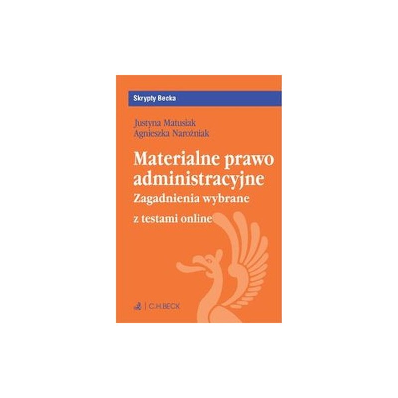 MATERIALNE PRAWO ADMINISTRACYJNE. ZAGADNIENIA WYBRANE + TESTY ONLINE