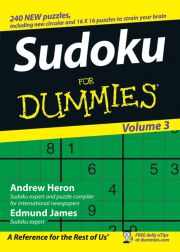 SUDOKU FOR DUMMIES VOLUME 3 - Heron Andrew