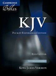 KJV POCKET REFERENCE BIBLE GREY IMITATION LEATHER REDLETTER TEXT KJ242:XR DA