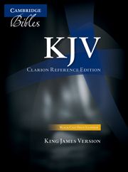 KJV CLARION REFERENCE BIBLE BLACK CALF SPLIT LEATHER KJ484:X BLACK CALF SPLIT