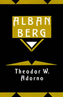ALBAN BERG - W. Adorno Theodor