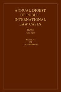 INTERNATIONAL LAW REPORTS - Fischer Williams John