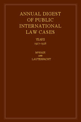 INTERNATIONAL LAW REPORTS - D. Mcnair Arnold