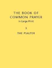 BOOK OF COMMON PRAYER LARGE PRINT EDITION CP800: VOLUME 3