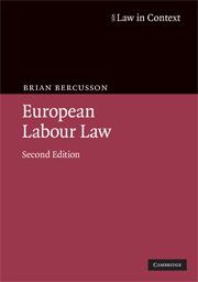 EUROPEAN LABOUR LAW - Bercusson Brian