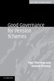 GOOD GOVERNANCE FOR PENSION SCHEMES - Thornton Paul