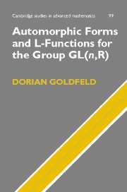 AUTOMORPHIC FORMS AND LFUNCTIONS FOR THE GROUP GL(NR) - Goldfeld Dorian