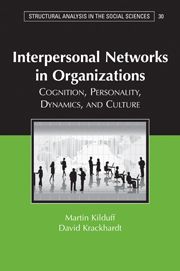INTERPERSONAL NETWORKS IN ORGANIZATIONS - Kilduff Martin