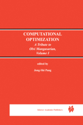 COMPUTATIONAL OPTIMIZATION - Pang Jongshi