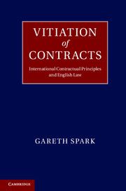 VITIATION OF CONTRACTS - Spark Gareth