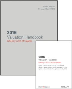 2016 VALUATION HANDBOOK –: INDUSTRY COST OF CAPITAL + QUARTERLY PDF UPDATES - J. Grabowski Roger