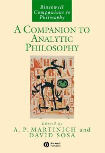 A COMPANION TO ANALYTIC PHILOSOPHY - P. Martinich A.