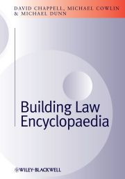 BUILDING LAW ENCYCLOPAEDIA - Chappell David