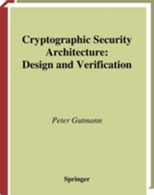 CRYPTOGRAPHIC SECURITY ARCHITECTURE - Peter Gutmann