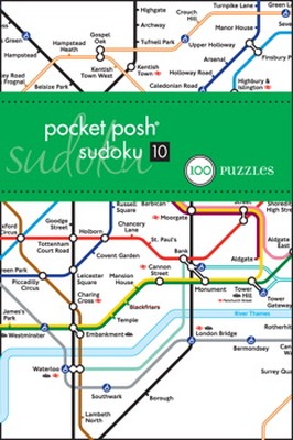 POCKET POSH SUDOKU 10 LONDON TUBE MAP - Puzzle Society The