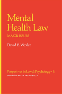 PERSPECTIVES IN LAW & PSYCHOLOGY - David B. Wexler