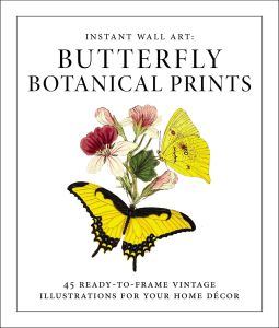 INSTANT WALL ART  BUTTERFLY BOTANICAL PRINTS