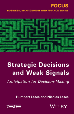 STRATEGIC DECISIONS AND WEAK SIGNALS - Lesca Humbert