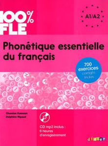 100% FLE PHONTIQUE ESSENTIELLE DU FRANAIS NIV. A1/A2 - LIVRE + CD - Delphine Ripaud