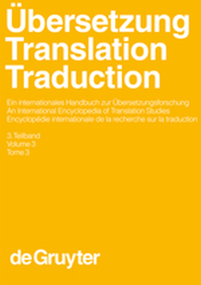 BERSETZUNG  TRANSLATION  TRADUCTION. 3. TEILBAND - Kittel Harald