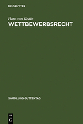 WETTBEWERBSRECHT - Von Godin Hans