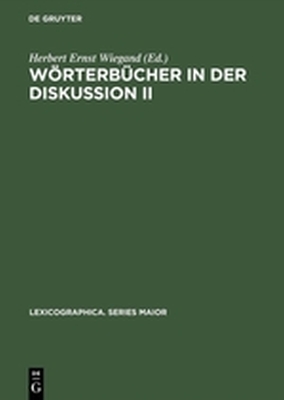 WRTERBCHER IN DER DISKUSSION II - Ernst Wiegand Herbert
