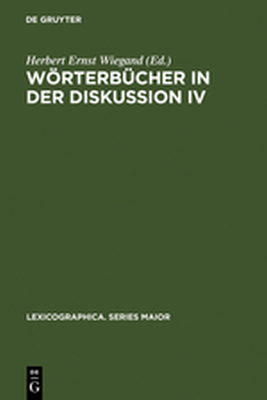 WRTERBCHER IN DER DISKUSSION IV - Ernst Wiegand Herbert