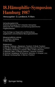 18. HĄMOPHILIESYMPOSION HAMBURG 1987 - Gnter Marx R. Landbeck