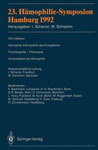 23. HĄMOPHILIESYMPOSION - Inge Schramm Wolfgan Scharrer