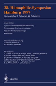 28. HĄMOPHILIESYMPOSION HAMBURG 1997 - Inge Schramm Wolfgan Scharrer
