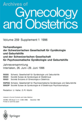 ARCHIVES OF GYNECOLOGY AND OBSTETRICS - U. Haller