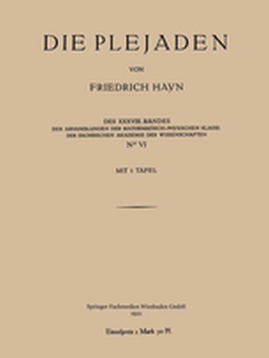 ABHANDLUNGEN DER MATHEMATISCHPHYSISCHEN KLASSE DER SĄCHSISCHEN AKADEMIE DER WI - Friedrich Hayn